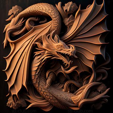 3D model st dragon (STL)